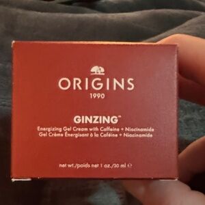 Origins GinZing Gel Cream in Vibrant Red Packaging